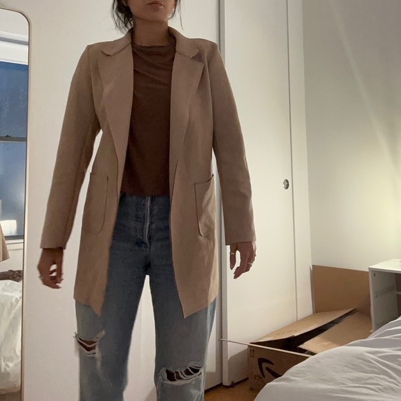 Authentic Italian Suede Light Pink Leather Blazer 

Fits like a size Small - Picture 3 of 5